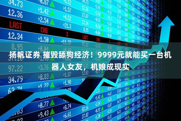 扬帆证券 摧毁舔狗经济！9999元就能买一台机器人女友，机娘成现实